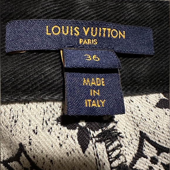 LOUIS VUITTON Monogram Denim Mom Jeans SIZE 36 european (4 US or Small) - Picture 9 of 16